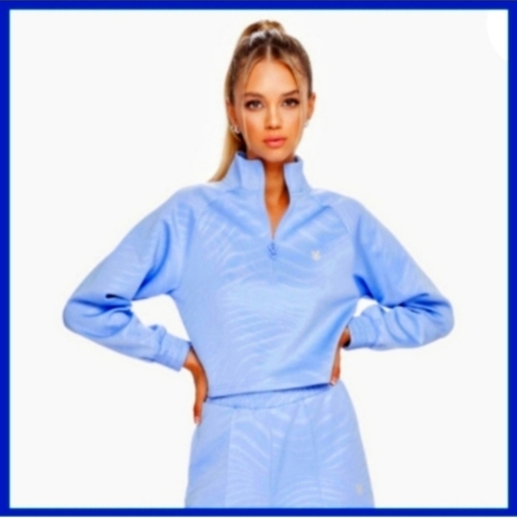 Sweatshirt hoodie By Cardio Bunny WAVES - VIBES Zip-up medium Cardio Bunny WAVE - Picture 10 of 11